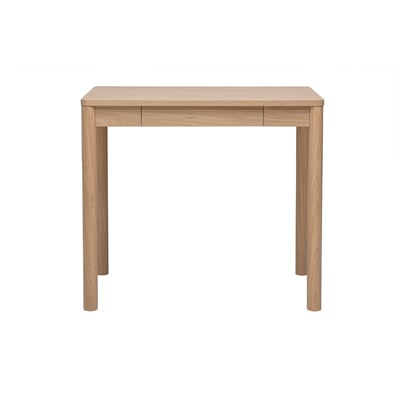 Table de bar avec rangement finition bois clair chêne L100 cm IZZIE MILIBOO
