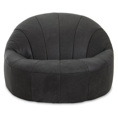 Midcentury Vintage Leather Lounge Chair SO'HOME