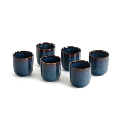 6er-Set Eierbecher Onda, Steingut mit reaktiver Glasur LA REDOUTE INTERIEURS