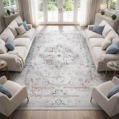 Tapis d'orient, motif oriental, tissage kilim plat, LYN55 SAMARA UN AMOUR DE TAPIS