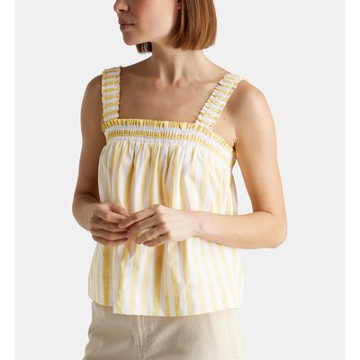Top Ample Aurore Smocké À Rayures Coton Bio GALERIES LAFAYETTE