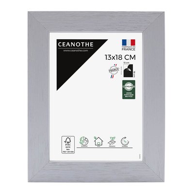Cadre Photo 13x18 Cm Blanc Bois Reconstitué Fsc KARMA CEANOTHE