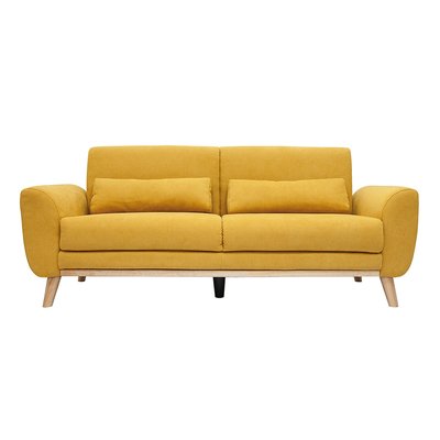 Canapé scandinave 3 places en tissu et bois EKTOR MILIBOO