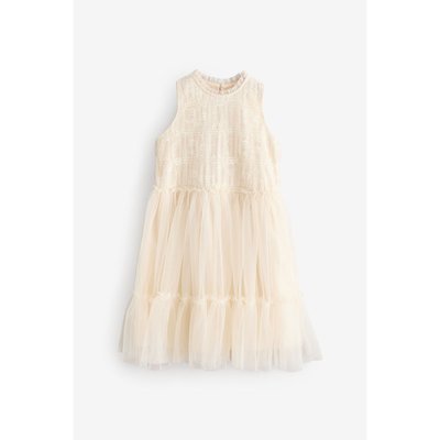 Robe de cérémonie en mesh et dentelle NEXT