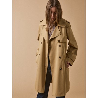 Trench long col tailleur coton biologique CYRILLUS