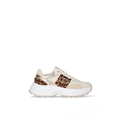 Sneakers avec détails en cuir de poulain LIU JO