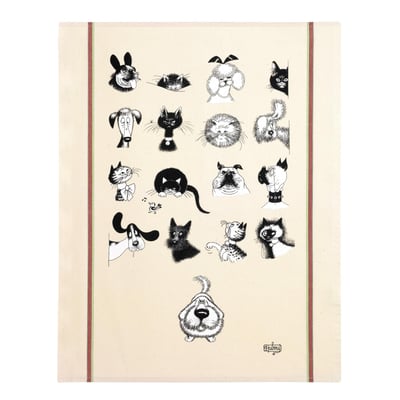Grand torchon Dubout Multi portraits WINKLER