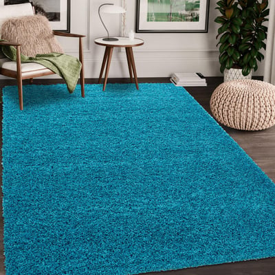 Tapis Enfant Zoo Bleu 160x160 Cm - En Polypropylène, Doux, Antidérapant, Certifié Oeko-Tex, Adapté Chauffage Au Sol