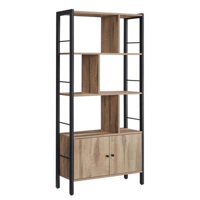 Bibliothèque 6 cases et 2 portes - L74 cm CALICOSY