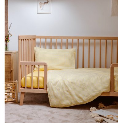 Housse de couette bébé en percale de coton bio, VICHY KADOLIS