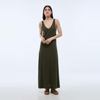 Robe longue unie en coton BIO GOTS MONOPRIX