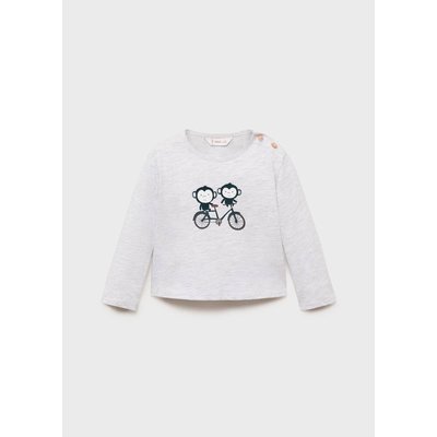 T-shirt en coton imprimé MANGO BABY