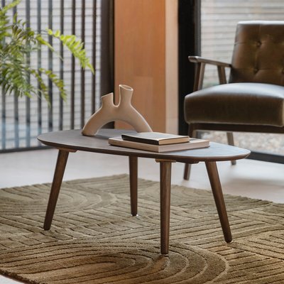 Hale Smoked Oak Organic Shaped Coffee Table SO'HOME