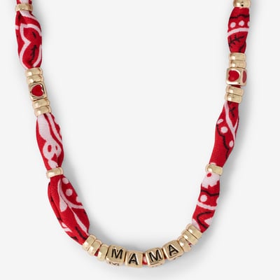 Collier MAMA tissu bandana BALABOOSTE