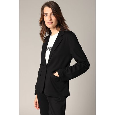Blazer tailleur droit avec col à revers et poches passepoilées. PENILLA DEELUXE