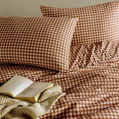 Parure de lit Vichy TERRE DE NUIT