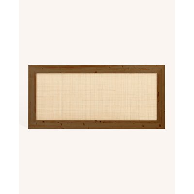 Tête de lit sapin massif fibres naturelles marron 160 cm - TAYEN HANNUN