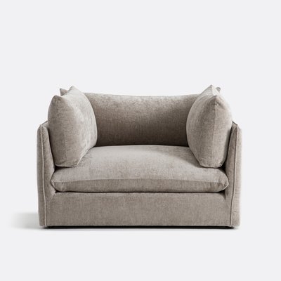 XL fauteuil Malo in getextureerd fluweel LA REDOUTE INTERIEURS