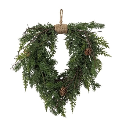 Couronne de pin pommes de pin artificielle  PINE BLOOMINGVILLE