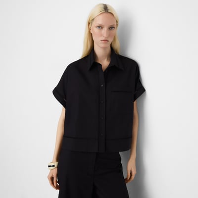 Chemise en coton à entre-deux ADOLFO DOMINGUEZ