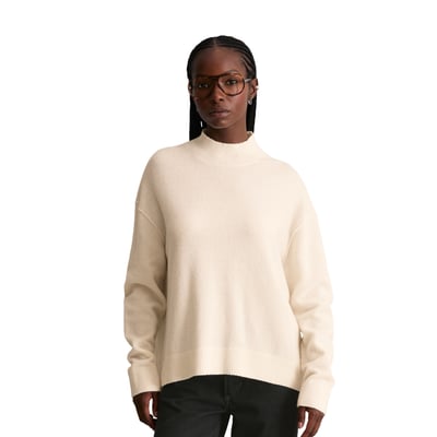 Pull en tricot regular en doux mélange de laine vierge MARC O’POLO DENIM