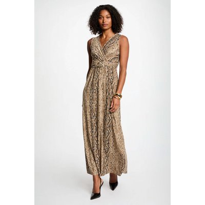 Robe longue droite imprimée MORGAN