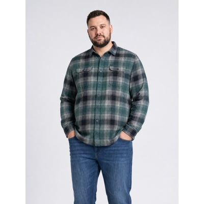 Chemise grande taille à carreaux et motif chevrons steelmark PETROL INDUSTRIES