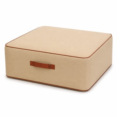 Pouf gonflable numa en olefin couleur vert d'eau 95x75x35 cm COCO LOUNGE