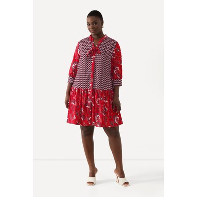 Blouse en lyocell, ruban à nouer, nœud ULLA POPKEN