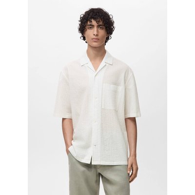 Chemise rayures tennis effet froissé MANGO MAN