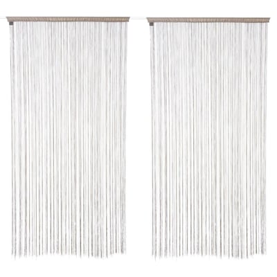 Lot de 2 rideaux fils décoratifs TOILINUX