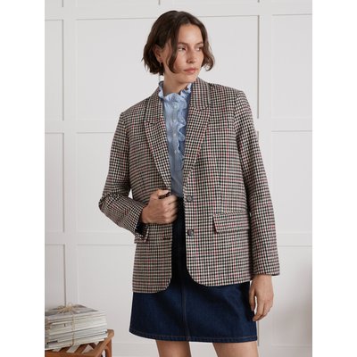 Blazer laine carreaux femme La Redoute