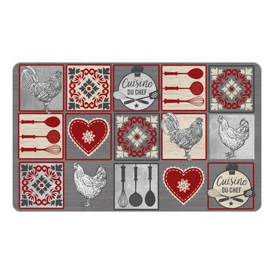 Tapis mousse Cuisine poule rustico DOUCEUR D'INTÉRIEUR