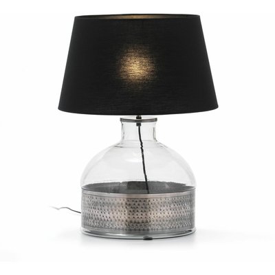 Lampe de table en verre et métal, Alerre RECOLLECTION