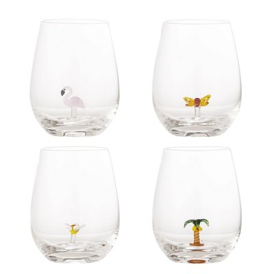 Verre à eau ludique  Misa set de 4 BLOOMINGVILLE