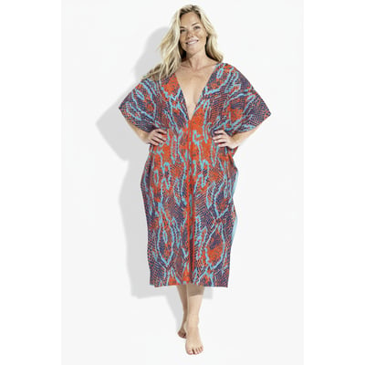 Caftan imprimé serpent ULLA POPKEN