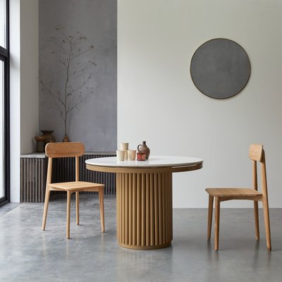 Table ronde en métal et terrazzo 4-6 pers. ISAURE TIKAMOON