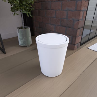 Poubelle avec couvercle pivotant HOME MAISON