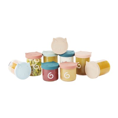 Lot de 6 pots bébé isy 250ml et 3 de 120ml BABYMOOV