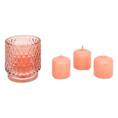 Coffret photophore et 4 bougies OUDY ATMOSPHERA