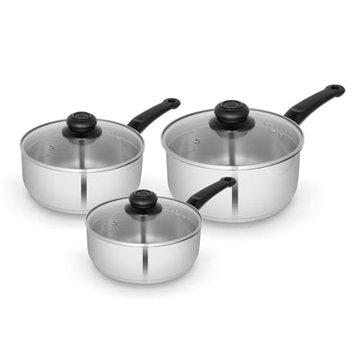 3-Piece Townhouse Saucepan Set SWAN