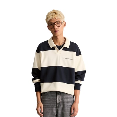 Sweat-shirt polo coupe décontractée avec des rayures  Cut & Sew MARC O’POLO DENIM