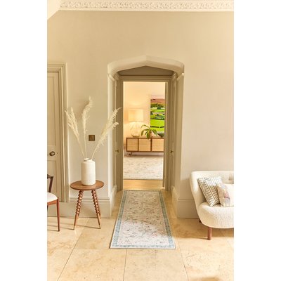 English Floral Eco-Washable Runner Rug HUG RUG