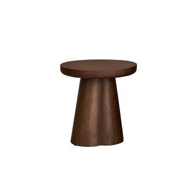 Table d'appoint en bois de manguier ronde  PAULA BERAH GETAH