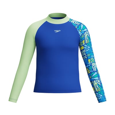 Haut de bain anti-irritation manches longues motif/style imprimé SPEEDO