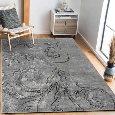 Tapis salon et chambre tissé motif baroque MUMBA D UN AMOUR DE TAPIS