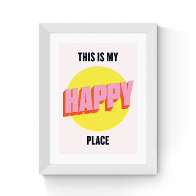 Happy Place by Hollie Graphik EAST END PRINTS