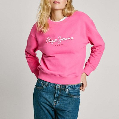 Sweat-Shirt À Col Rond Avec Logo PEPE JEANS