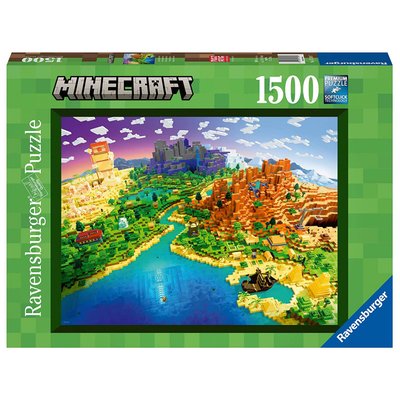 Puzzle 1500 pièces - Le monde de Minecraft RAVENSBURGER