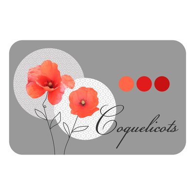 Set de table opaque Pavot coquelicots DOUCEUR D'INTÉRIEUR